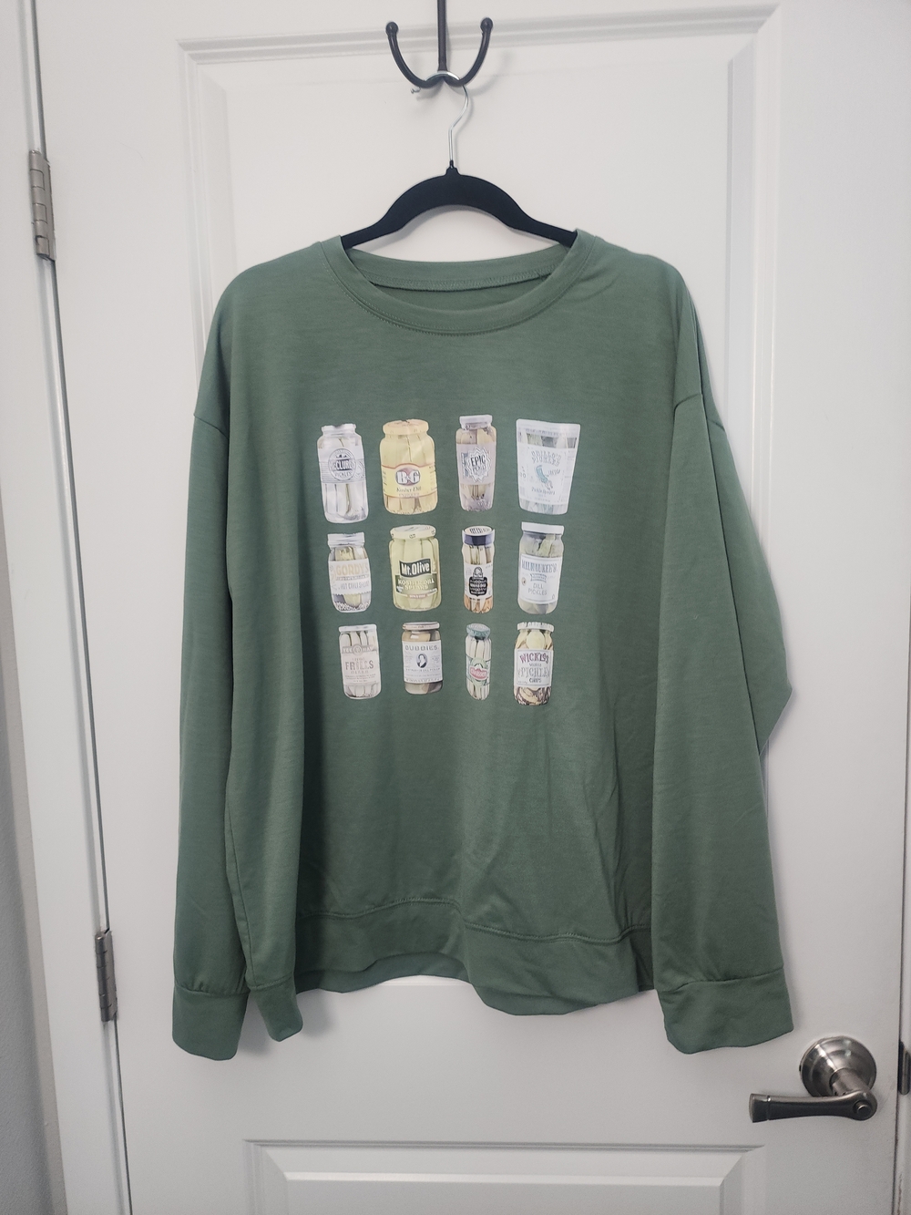 5/$30   Green Graphic Crewneck Sweatshirt